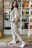 Terry B Classic Sweatshirt Stone 